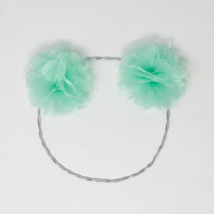 Mint Green Pompom Headband
