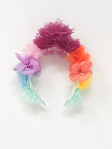 Rainbow PomPom Headband